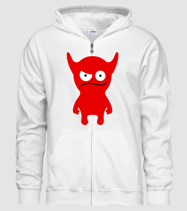 micul diavol model alb pe tricou