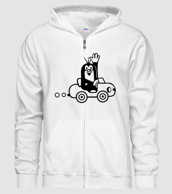 Cârtiță model alb pe tricou