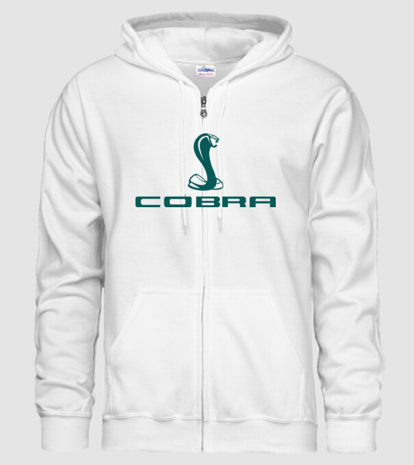 Cobra model alb pe tricou