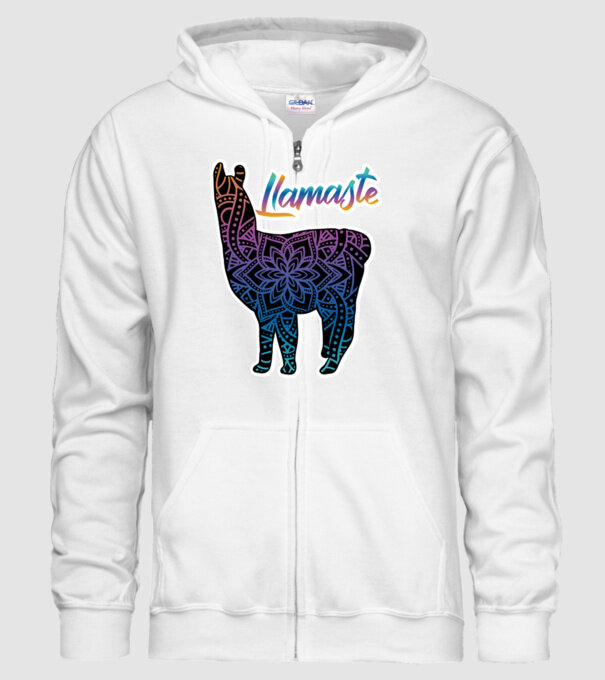 Lamaste color2 model alb pe tricou