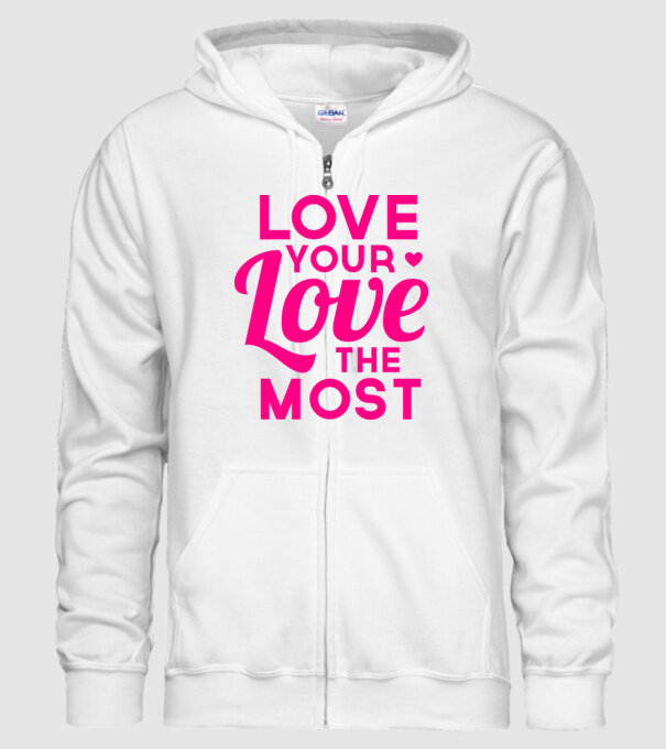 love most model alb pe tricou
