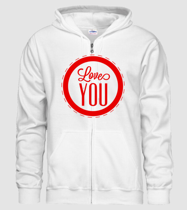 love you model alb pe tricou