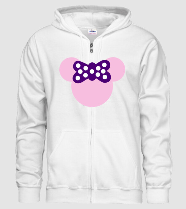 Minnie model alb pe tricou