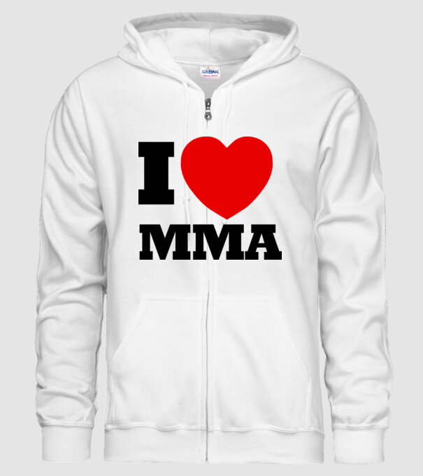 MMA LOVE model alb pe tricou