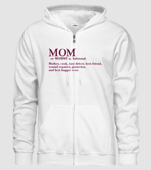 Mom definition model alb pe tricou