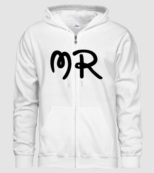 Mr model alb pe tricou