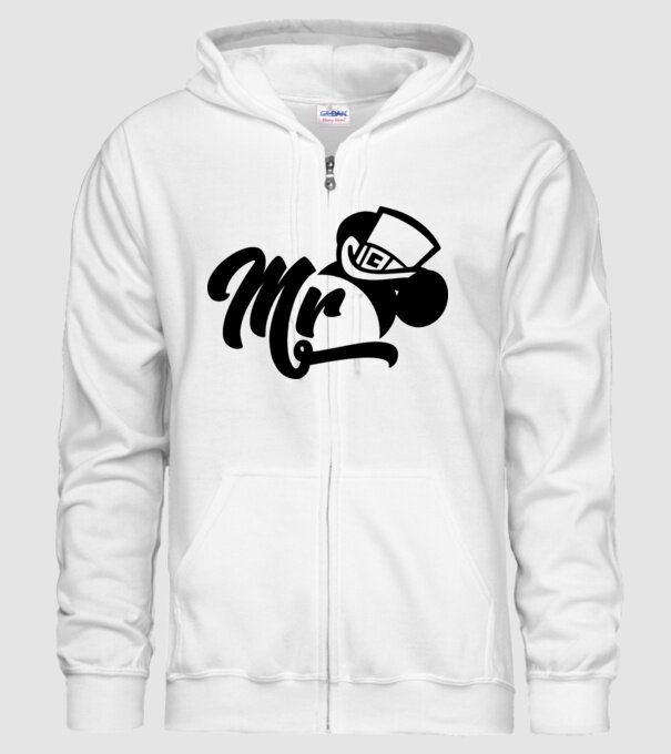 Mr Mouse model alb pe tricou