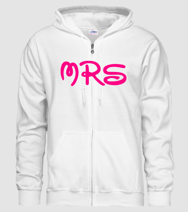 Mrs model alb pe tricou