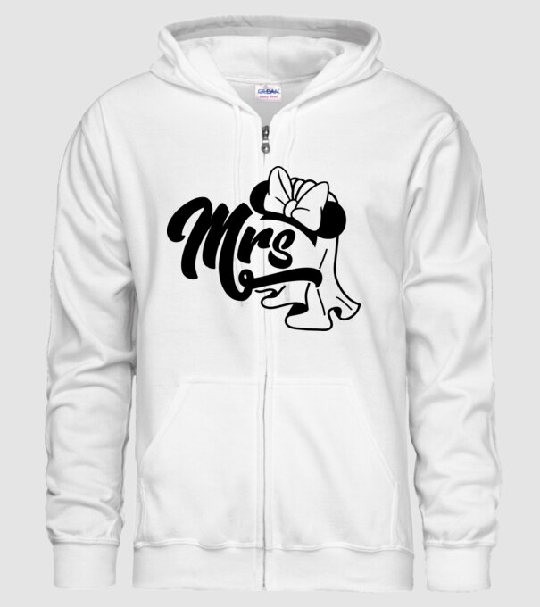 Mrs Mouse model alb pe tricou