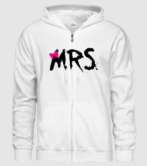 Mrs. model alb pe tricou