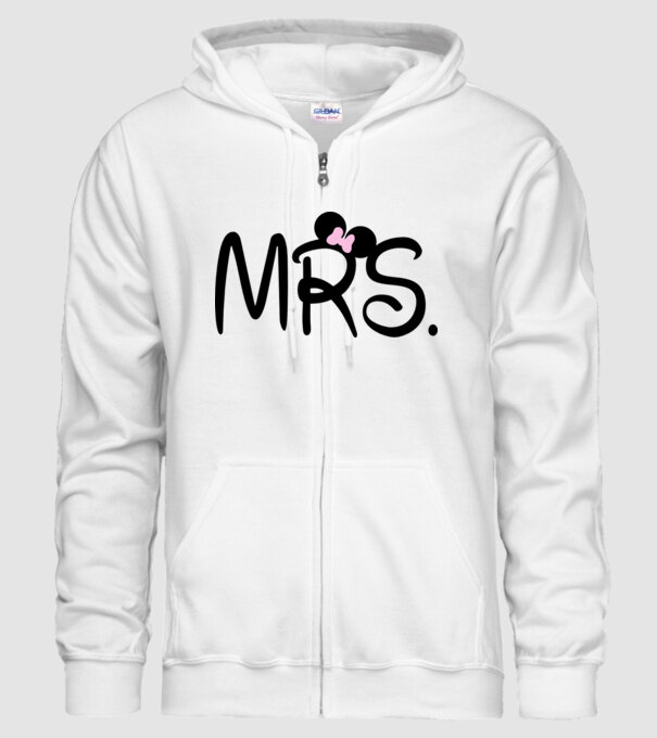 Mrs. model alb pe tricou