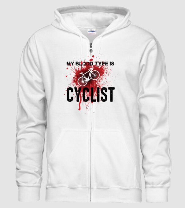 My blood type model alb pe tricou
