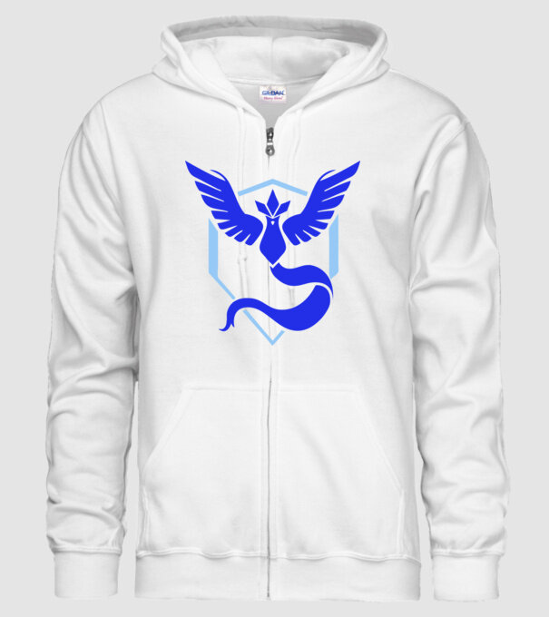 Mystic team logo model alb pe tricou