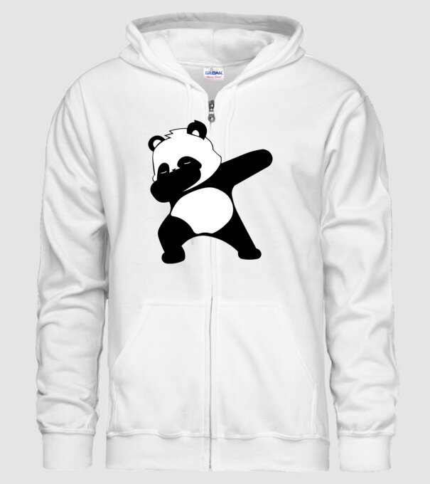 Panda DAB model alb pe tricou