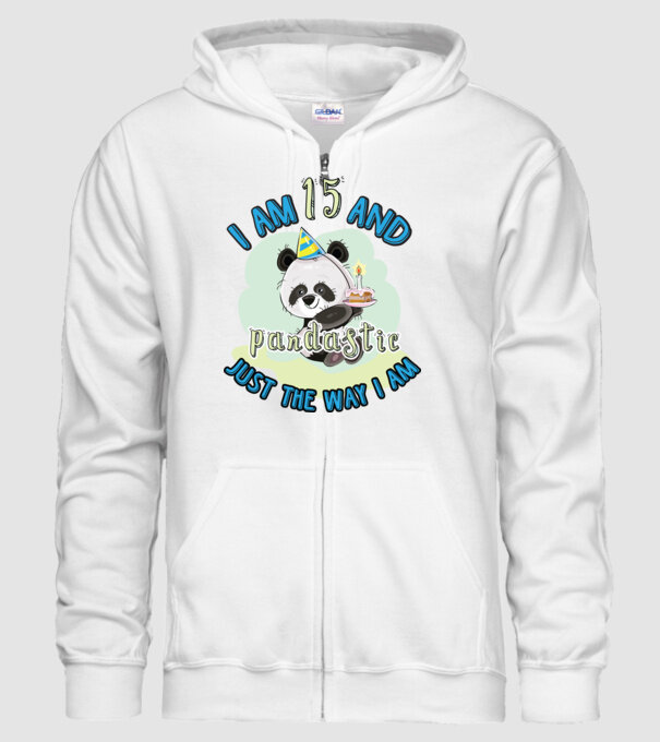 PANDASTIC 15 model alb pe tricou