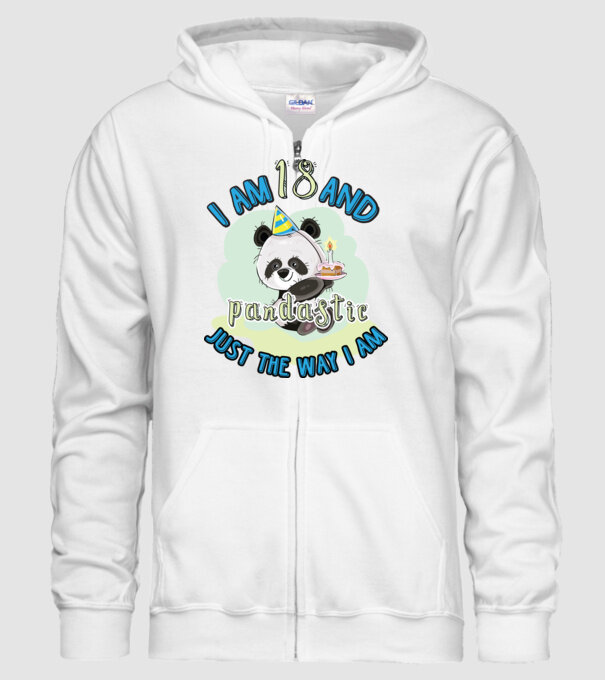 PANDASTIC 18 model alb pe tricou