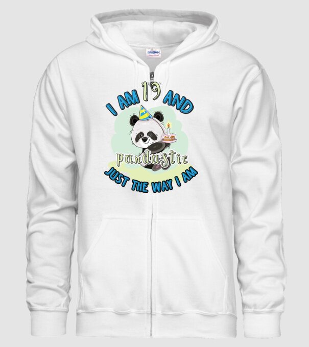PANDASTIC 19 model alb pe tricou