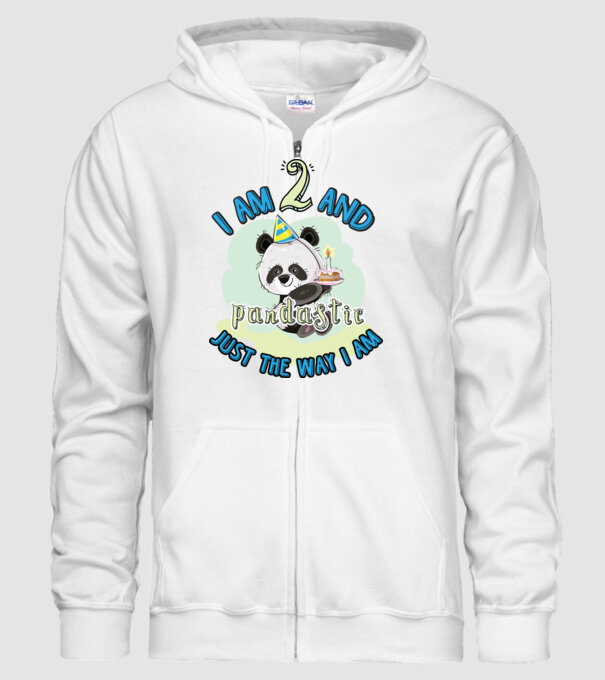 PANDASTIC 2 model alb pe tricou