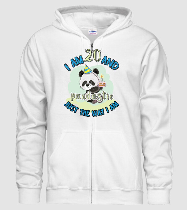 PANDASTIC 20 model alb pe tricou