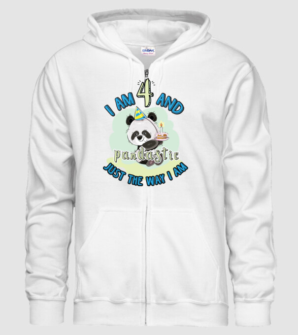 PANDASTIC 4 model alb pe tricou