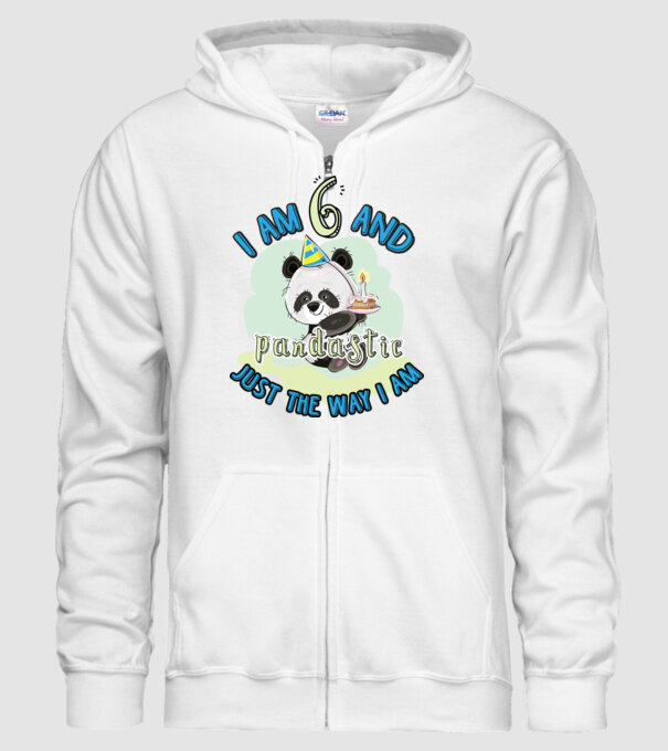PANDASTIC 6 model alb pe tricou