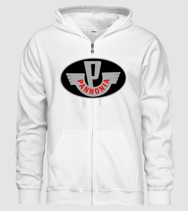 Logo Pannonia model alb pe tricou