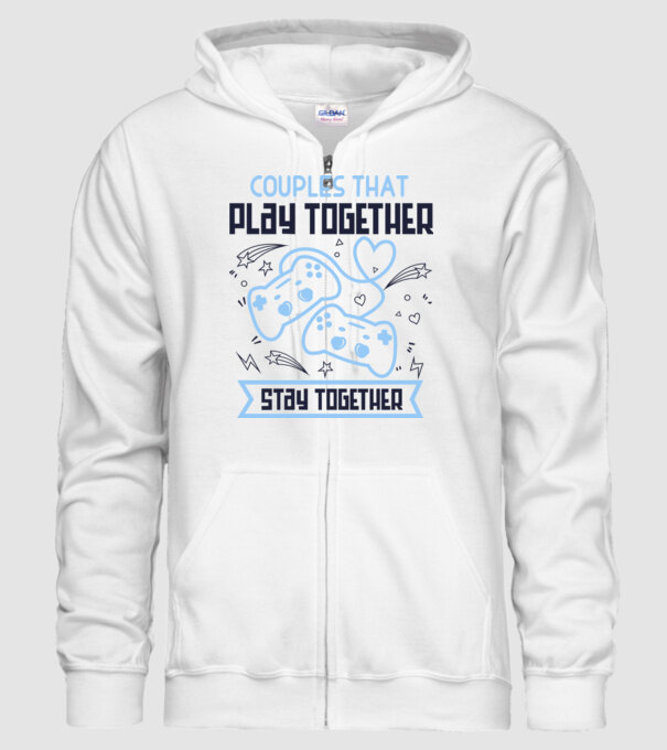 Play together model alb pe tricou
