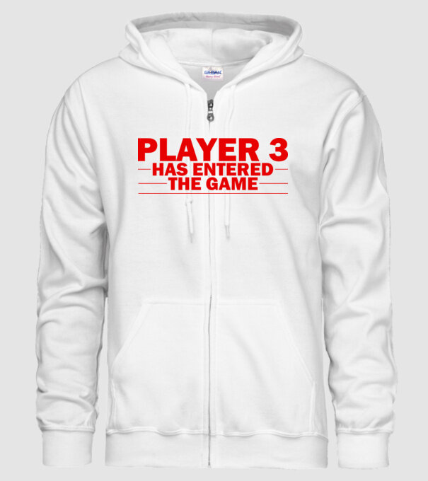 Player 3 entered the game model alb pe tricou