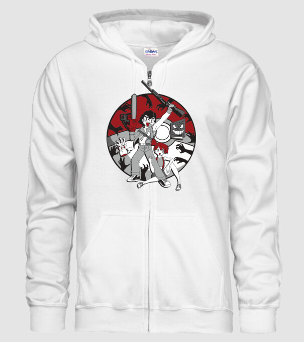 pokemon survive maki model alb pe tricou