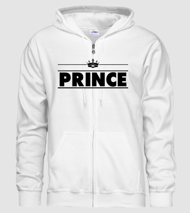 Prince model alb pe tricou