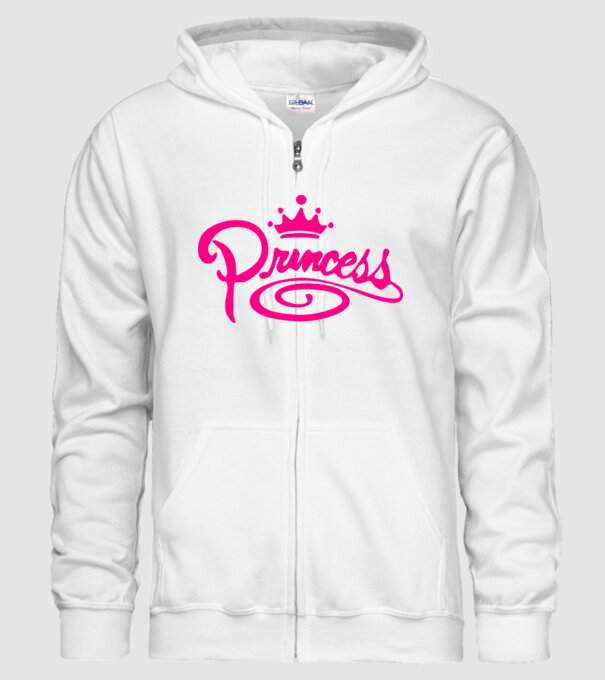 Princess model alb pe tricou