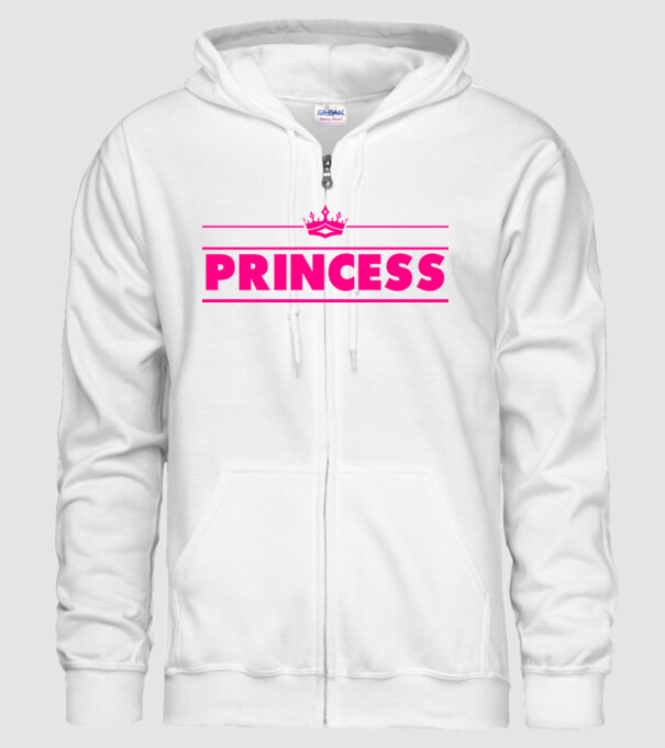 Princess model alb pe tricou