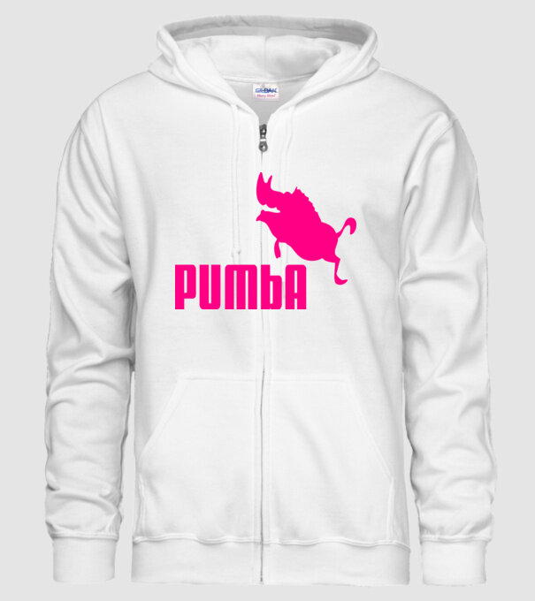 Pumba model alb pe tricou