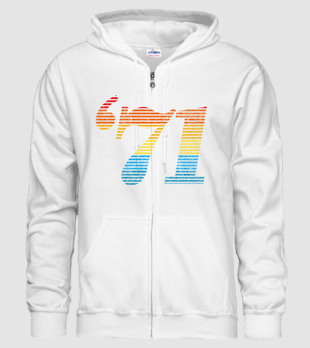 Retro Birthday 1971 model alb pe tricou