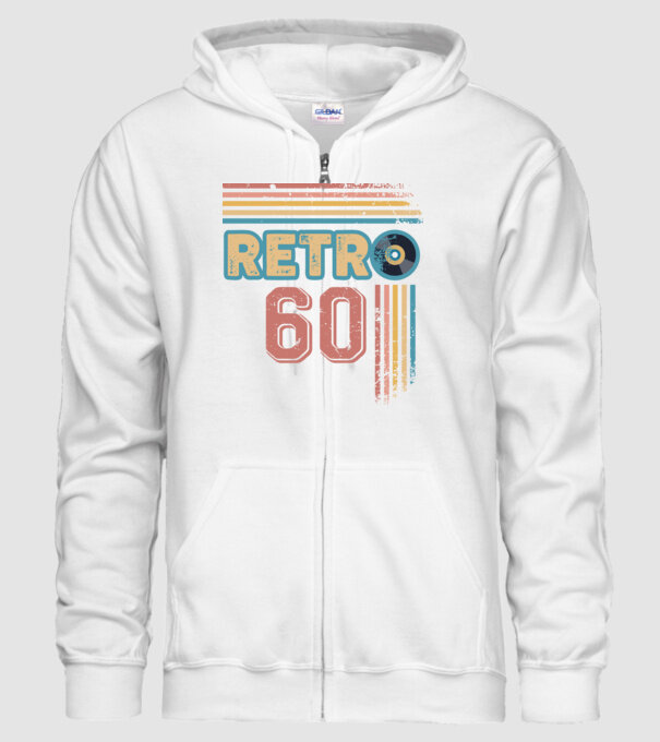 Retro 60 Birthday model alb pe tricou