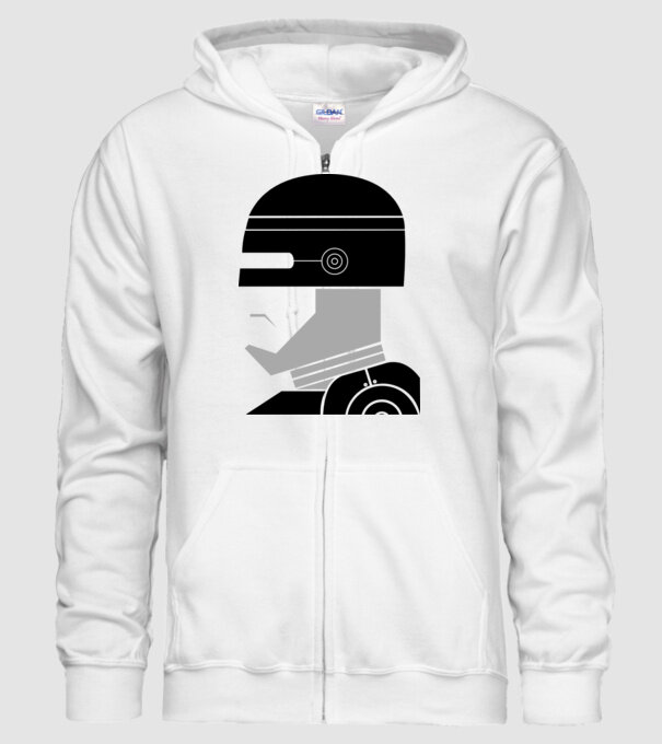 Robocop model alb pe tricou