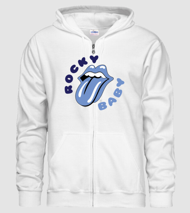 Rocky Baby model alb pe tricou