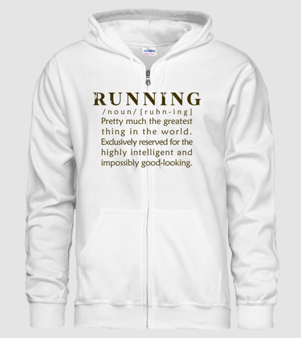 Running definition model alb pe tricou