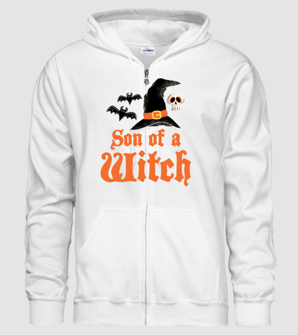 Son of a witch model alb pe tricou