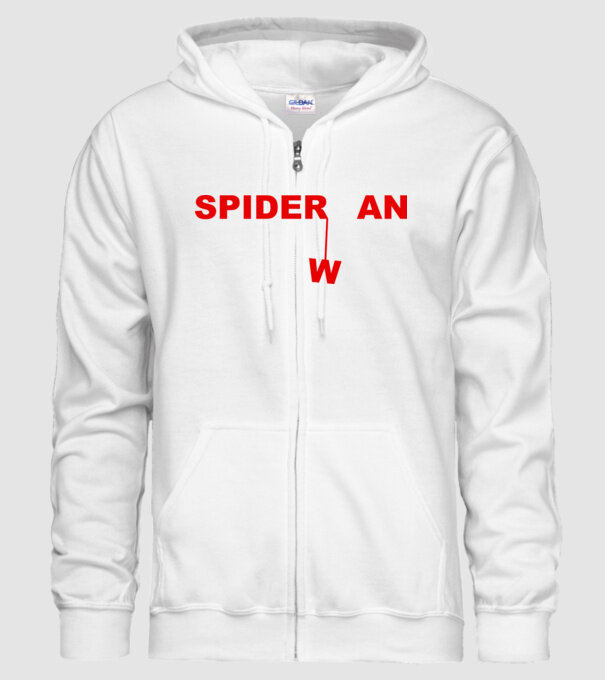 Spider wan model alb pe tricou