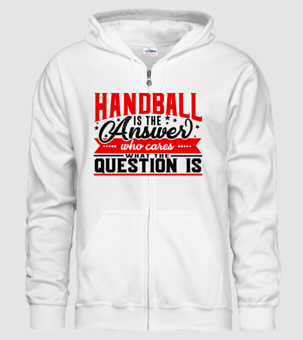 Sport is the answer HANDBALIST model alb pe tricou