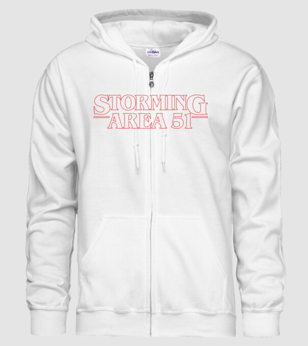 storming area 51 things outline model alb pe tricou