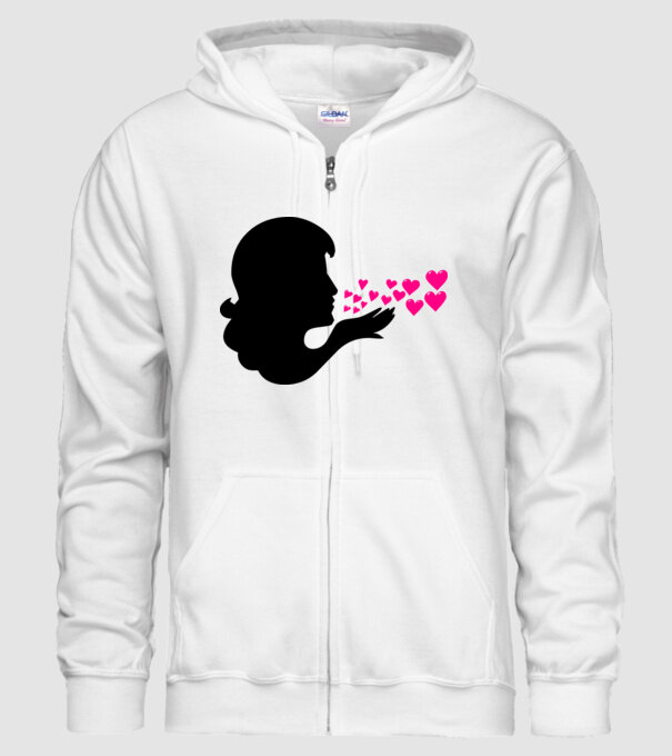 pupici din inimă model alb pe tricou