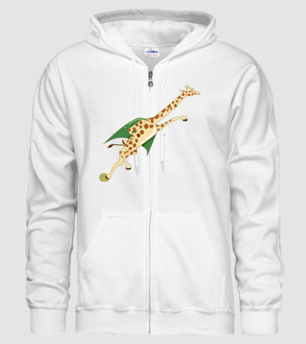 Girafă Super model alb pe tricou