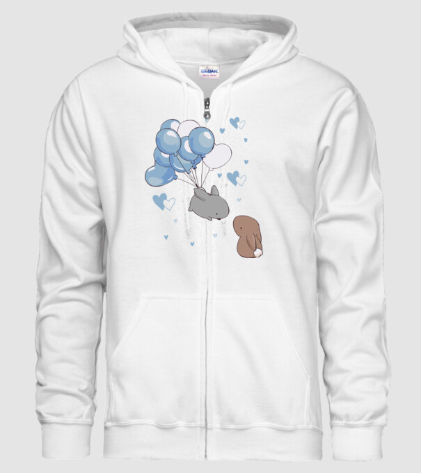 Tu ești melodia inimii mele iepurași model alb pe tricou