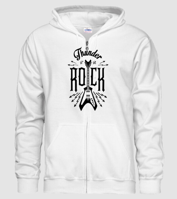 Thunder Rock model alb pe tricou