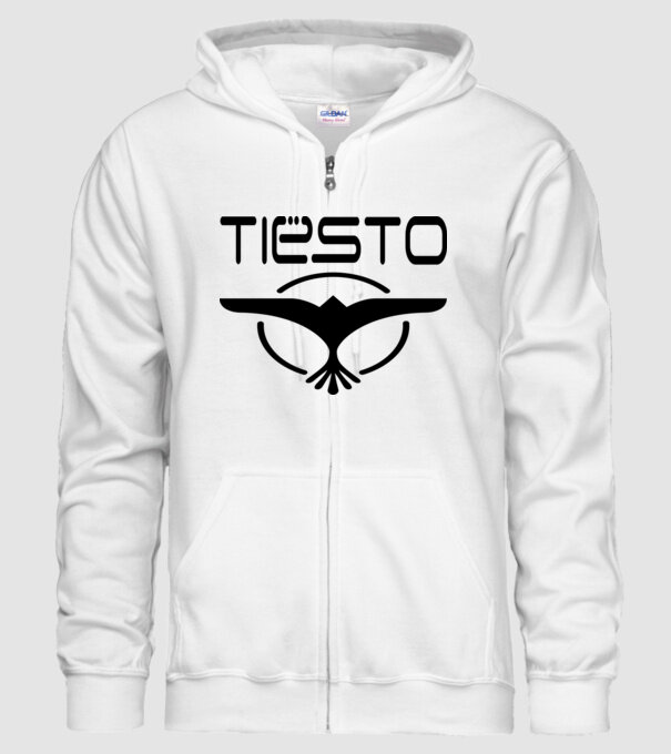 Tiesto logo model alb pe tricou