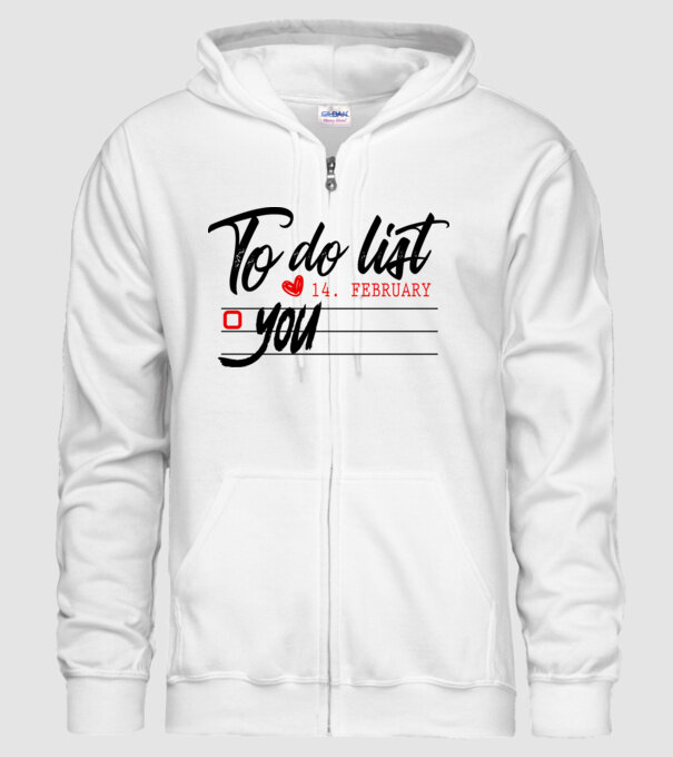 To do list model alb pe tricou