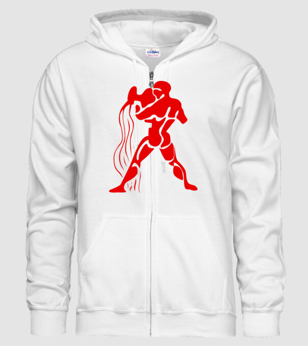 Aquarius Horoscope model alb pe tricou