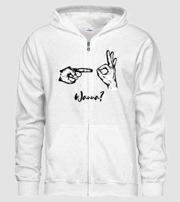 Wanna sex model alb pe tricou